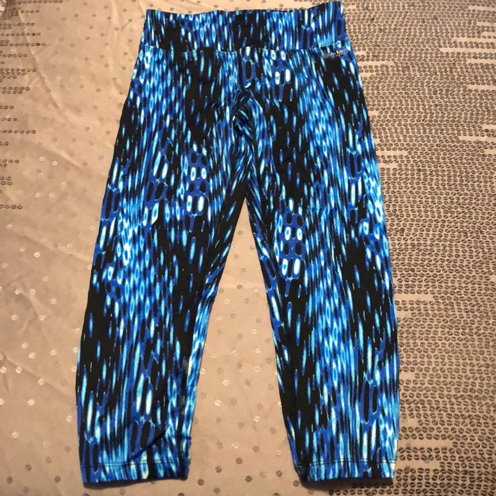 Calvin Klein Performance Quick Dry Blue Print Capr